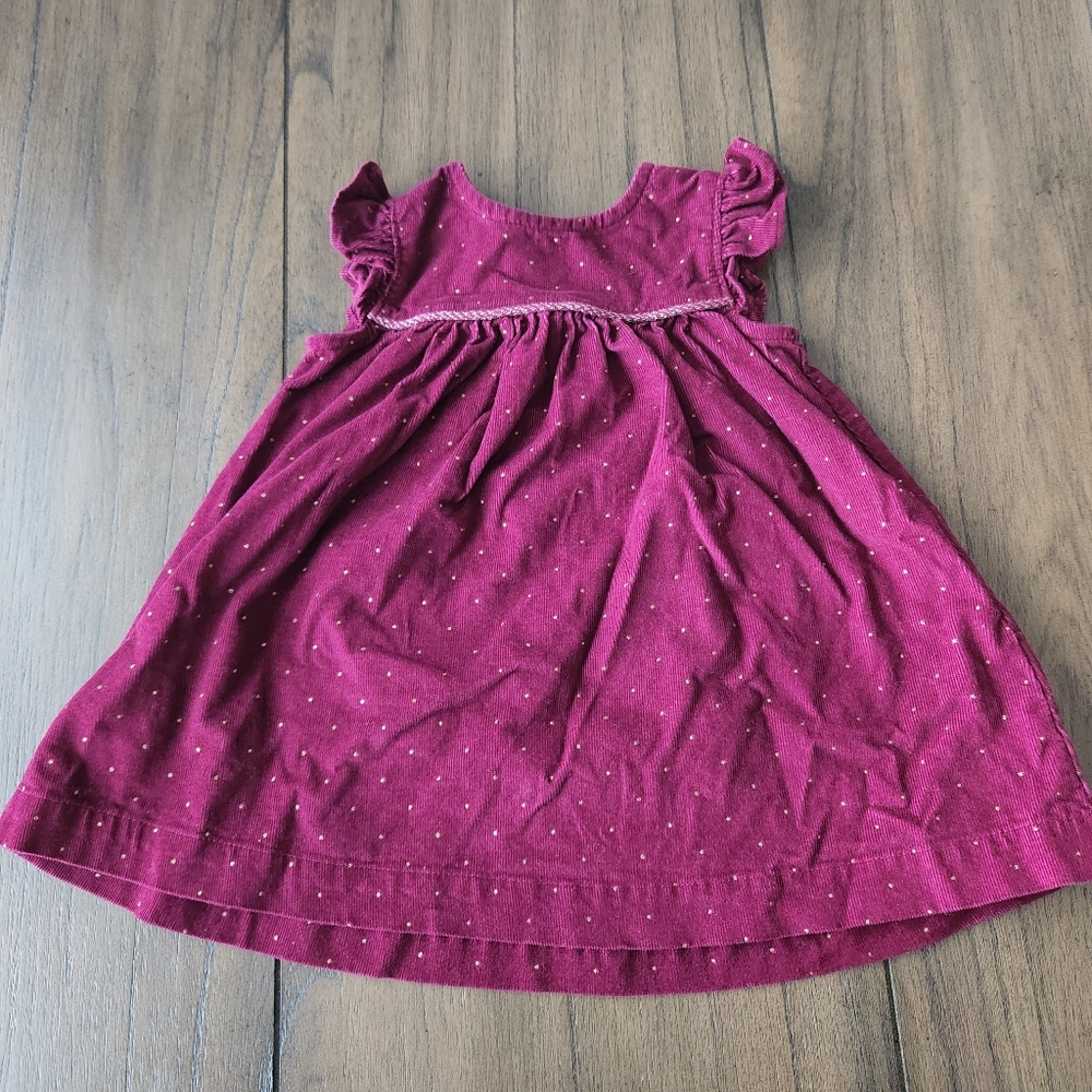 Carters baby girl burgundy dress